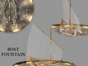 boat fountain 3D Model