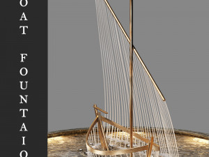 boat fountain 3D Model