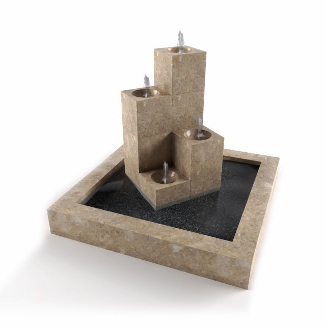 fountain 04 Modello 3D .c4d .max .obj .3ds .fbx .stl .blend 