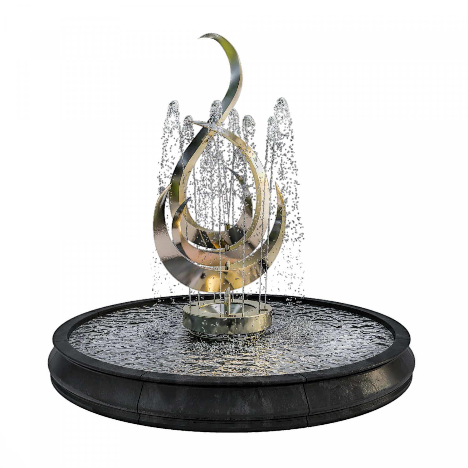 fountain 11 3D Model .c4d .max .obj .3ds .fbx .stl .blend 