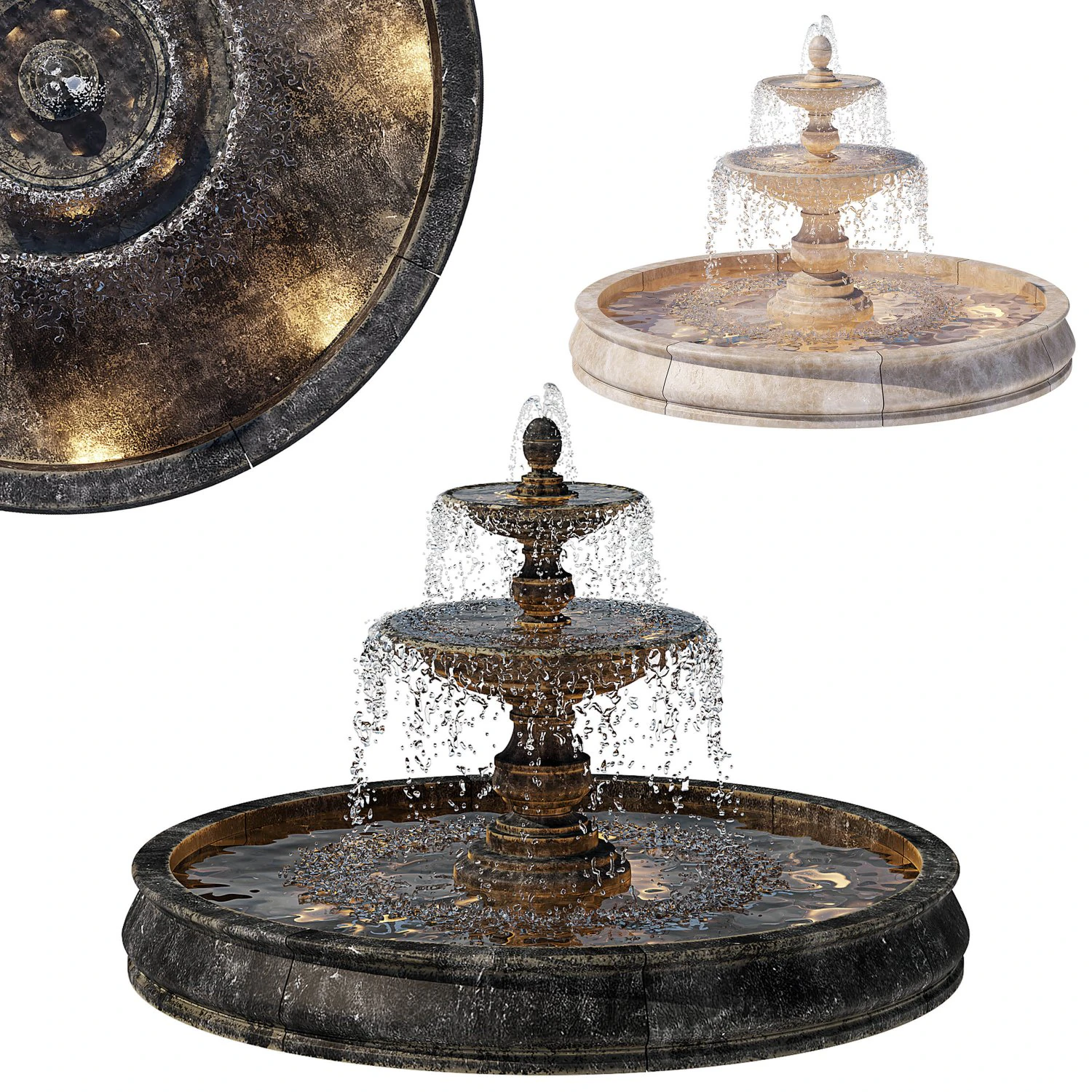 fountain12 3D Model .c4d .max .obj .3ds .fbx .stl .blend 