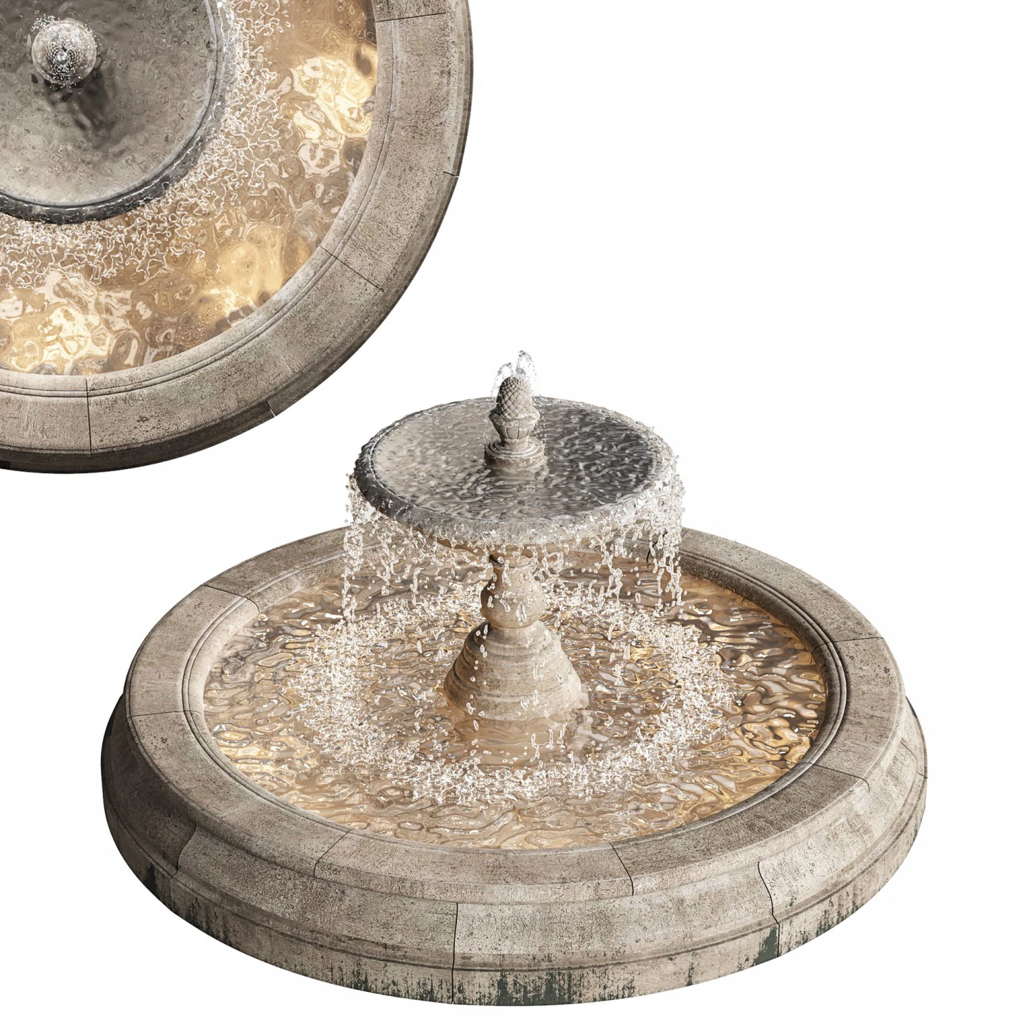 fountain14 3D Model .c4d .max .obj .3ds .fbx .stl .blend 