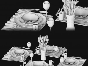 dishset01 Model 3D
