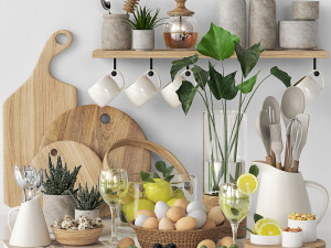 kitchen accessories 03 3D Model
