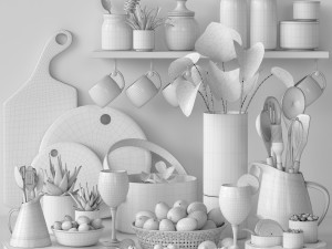 kitchen accessories 03 3D Model