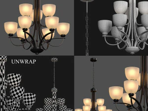 7 lights 3D Model