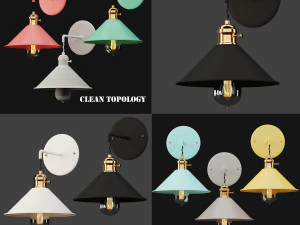 7 lights 3D Model