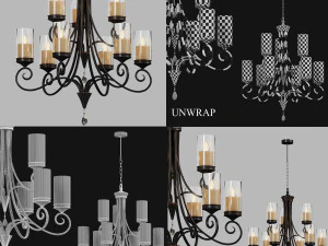7 lights 3D Model