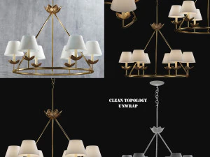 8 lights 3D Model