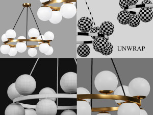 8 lights Modelo 3D