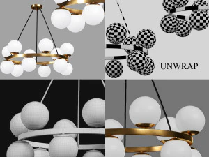 8 lights 3D Model