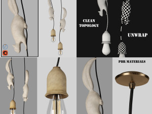 8 lights Modelo 3D