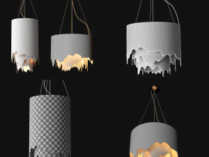 8 lights 3D Model