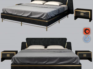 8 sets of beds - pack 3D Model