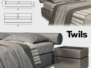 8 sets of beds - pack 3D Model