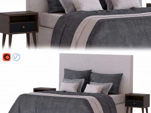 8 sets of beds - pack 3D Model