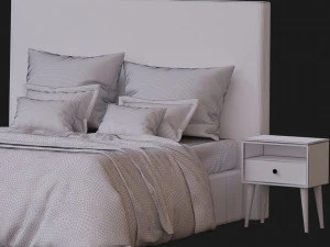 8 sets of beds - pack 3D Model