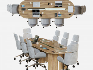 conference table 01 3D Model