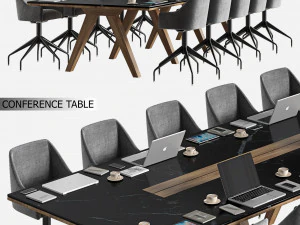 tavolo da conferenza 02 Modello 3D