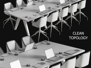conference table 02 Model 3D
