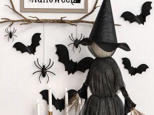decoration set for halloween 01 3D Model