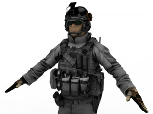 soldier 3D 모델