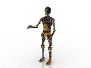 robot character 3D 모델