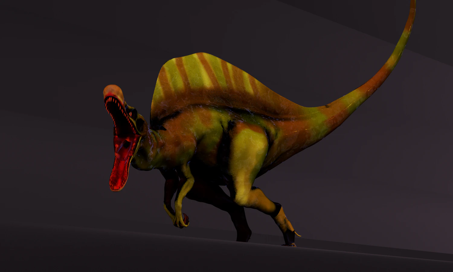 dinosaurus spinosaurus Model 3D .c4d .max .obj .3ds .fbx .stl .blend 