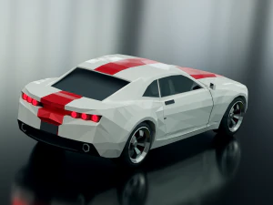 Camaro per auto low poly Modello 3D
