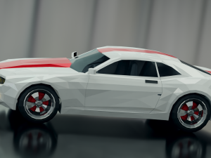 low poly car camaro 3D-Modell