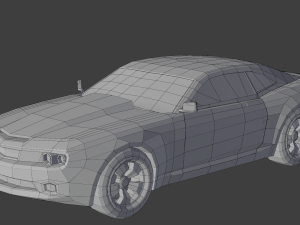 low poly car camaro 3D-Modell