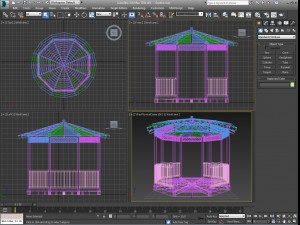 gazebo 3Dモデル