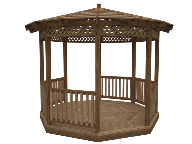gazebo 3Dモデル .c4d .max .obj .3ds .fbx .stl .blend 