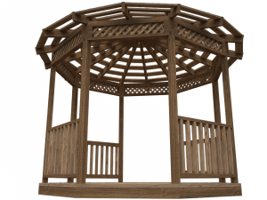 gazebo 3Dモデル