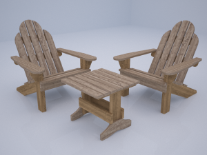 outdoor furniture 3D 모델