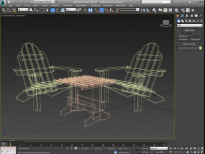 outdoor furniture 3D Модель