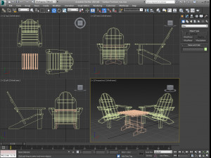 outdoor furniture 3D Модель