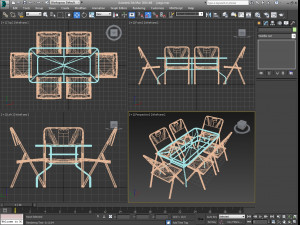 garden furniture 3d 3D Модель