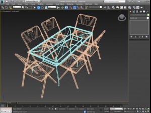 garden furniture 3d 3D Модель