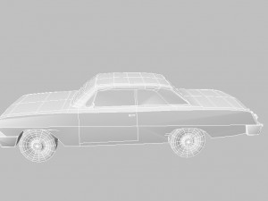 1962 chevrolet impala 3D 模型