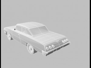 1962 chevrolet impala 3D 模型