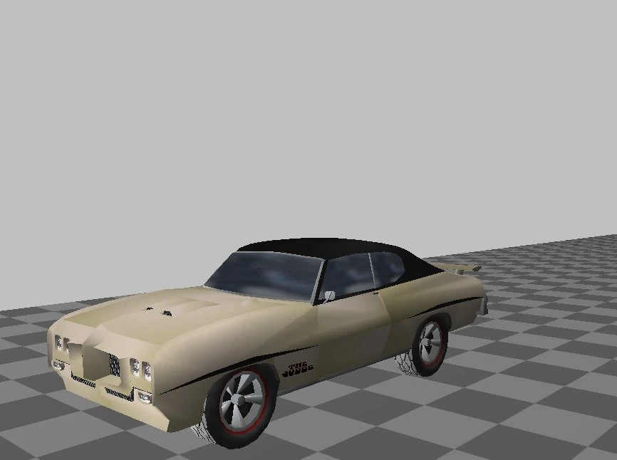 1970 pontiac gto judge 3D Model .c4d .max .obj .3ds .fbx .stl .blend 