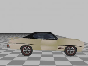 1970 pontiac gto judge 3D Model