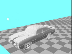 1970 pontiac gto judge 3D Model