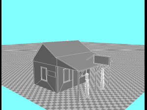 1930s gas station Model 3D