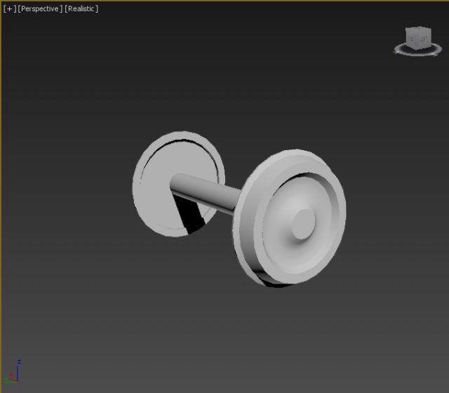 common steam locomotive front pilot wheel 3D मॉडल .c4d .max .obj .3ds .fbx .stl .blend 