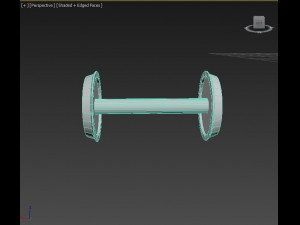 common steam locomotive front pilot wheel 3D मॉडल