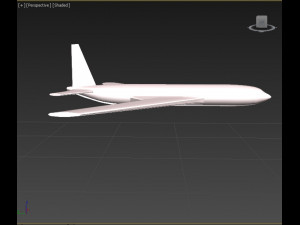 boeing 720 aircraft Model 3D