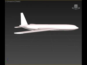 aeronave Boeing 720 Modelo 3D