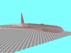 boeing 720 aircraft Model 3D